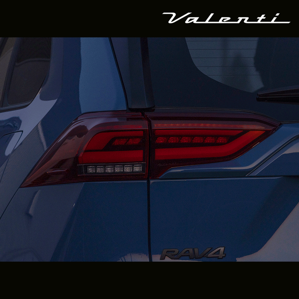 Valenti | Ultra LED taillight (red / smoked) | RAV4 50 series (ECE approved)