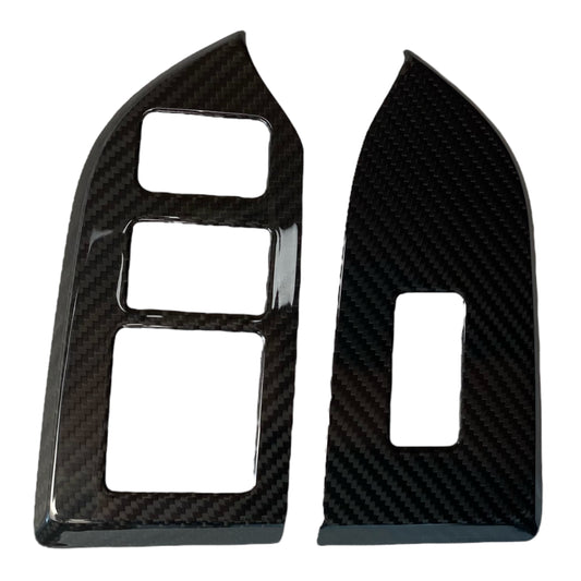 GreenFuchs | Set di coperture per alzacristalli in carbonio L e R (da incollare) | GT86 e BRZ I
