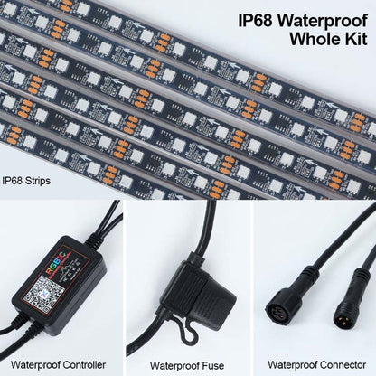 GreenFuchs | Unterbodenbeleuchtung Standard 1-Reihe RGBIC LED App  | Universal