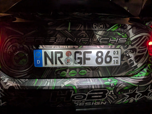 GreenFuchs | LED Kennzeichenbeleuchtung (mit ECE) | GT86  BRZ I