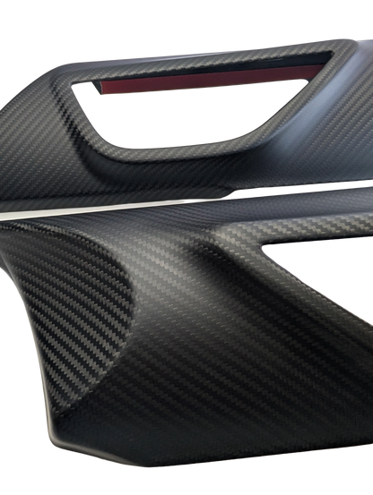 GreenFuchs | Set di coperture per maniglie delle porte in carbonio L&amp;R (adesive) | GR86 e BRZ II