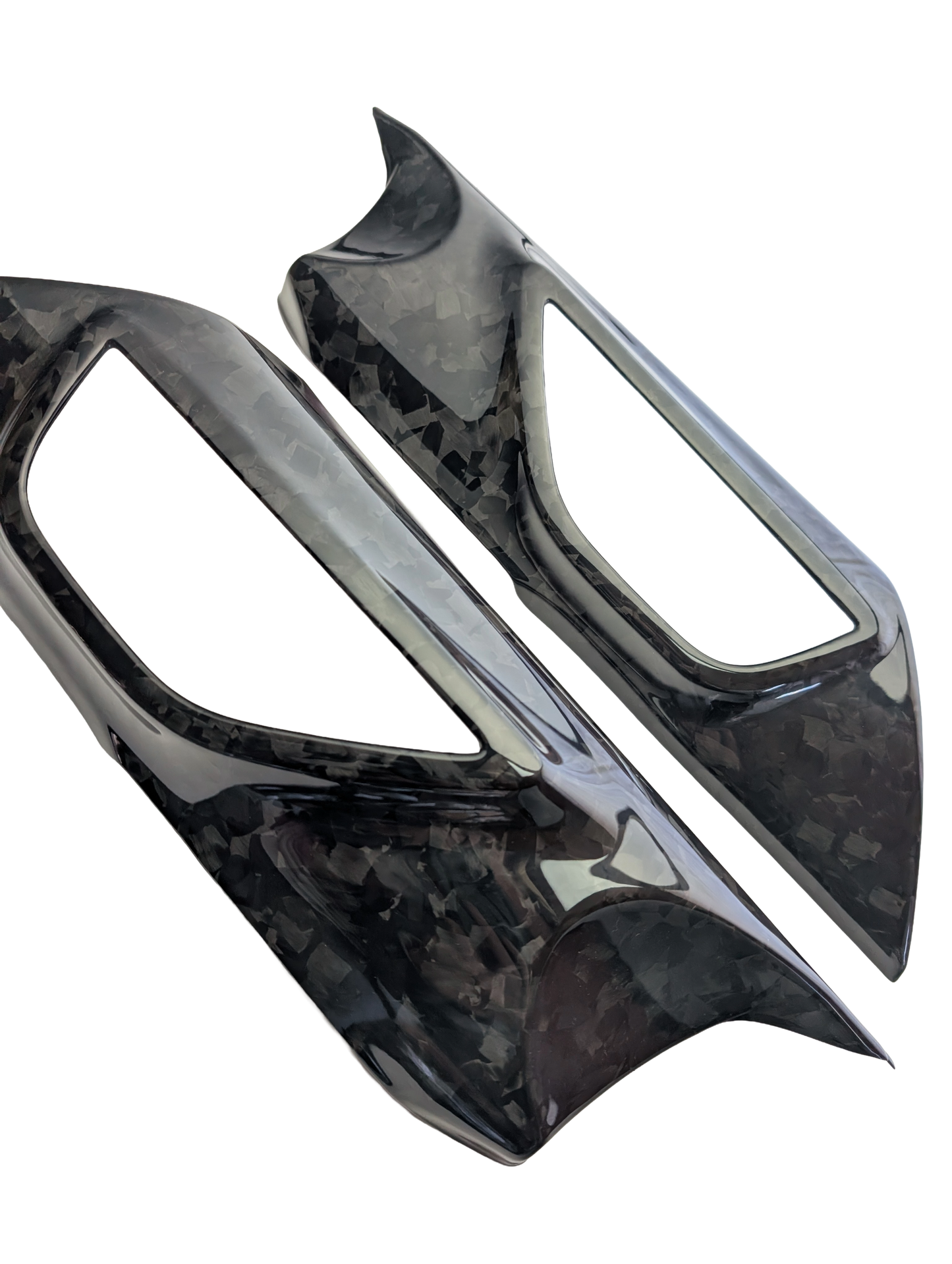 GreenFuchs | Set di coperture per maniglie delle porte in carbonio L&amp;R (adesive) | GR86 e BRZ II