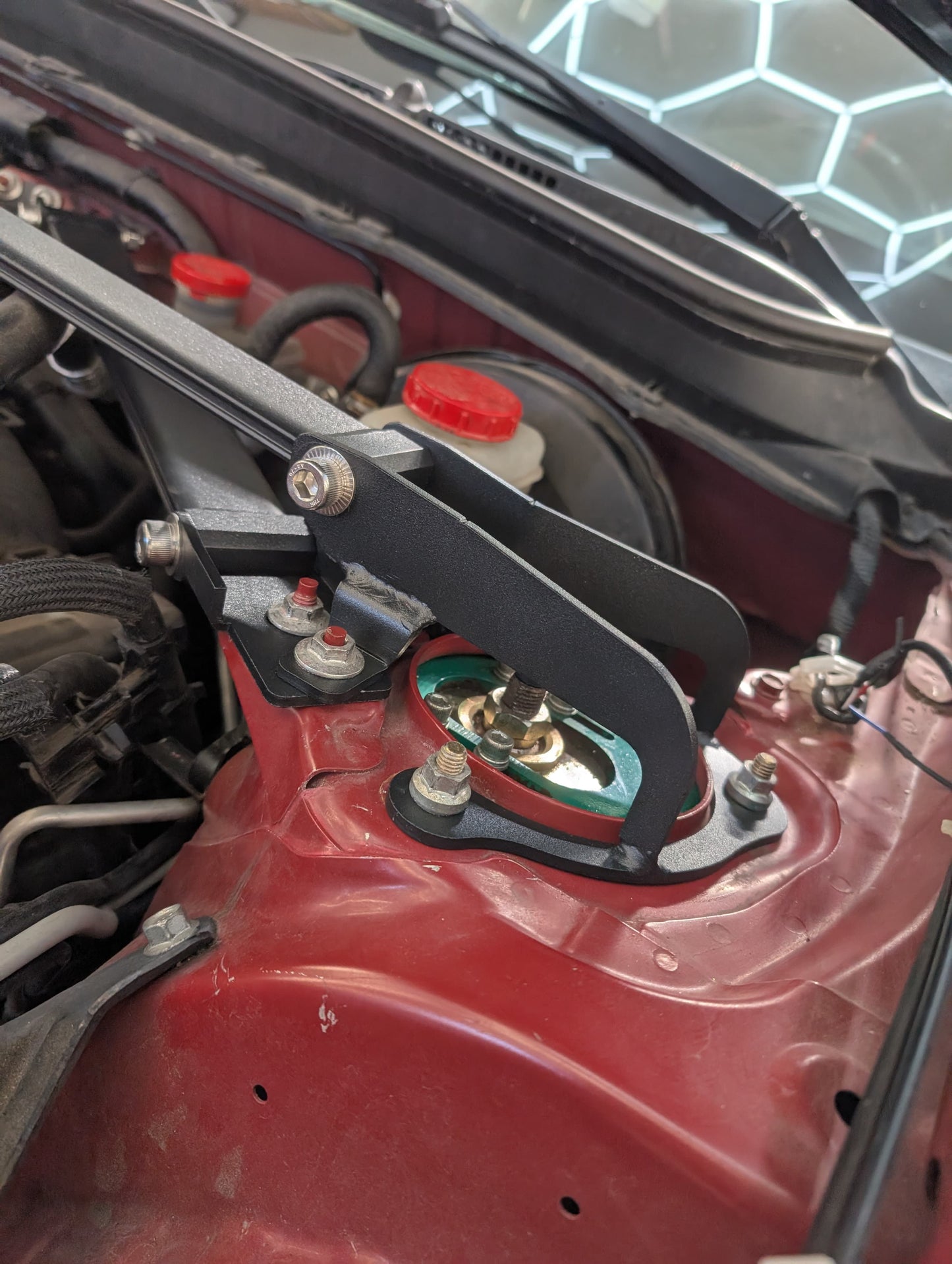 GreenFuchs | Front strut brace (+triangle) | GT/GR 86 &amp; BRZ I/II