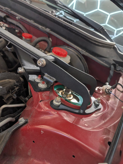 GreenFuchs | Front strut brace (+triangle) | GT/GR 86 &amp; BRZ I/II